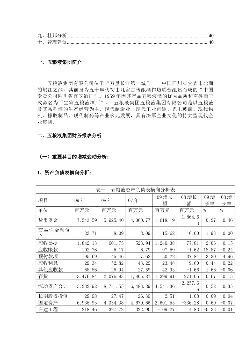 报表分析：五粮液集团财务报表分析_第3页