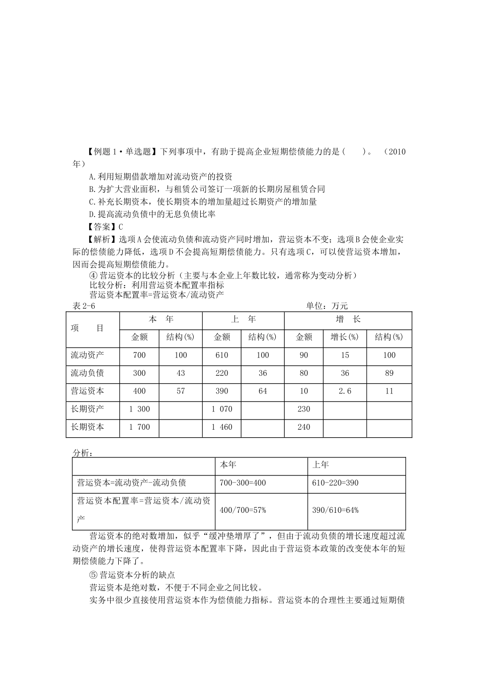 财务报表分析相关试题( 7页)_第1页