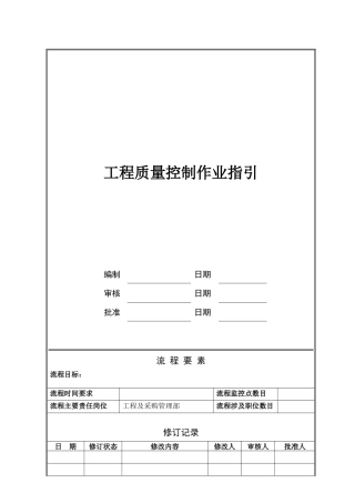 NBVK-WI-PR025工程质量控制作业指引