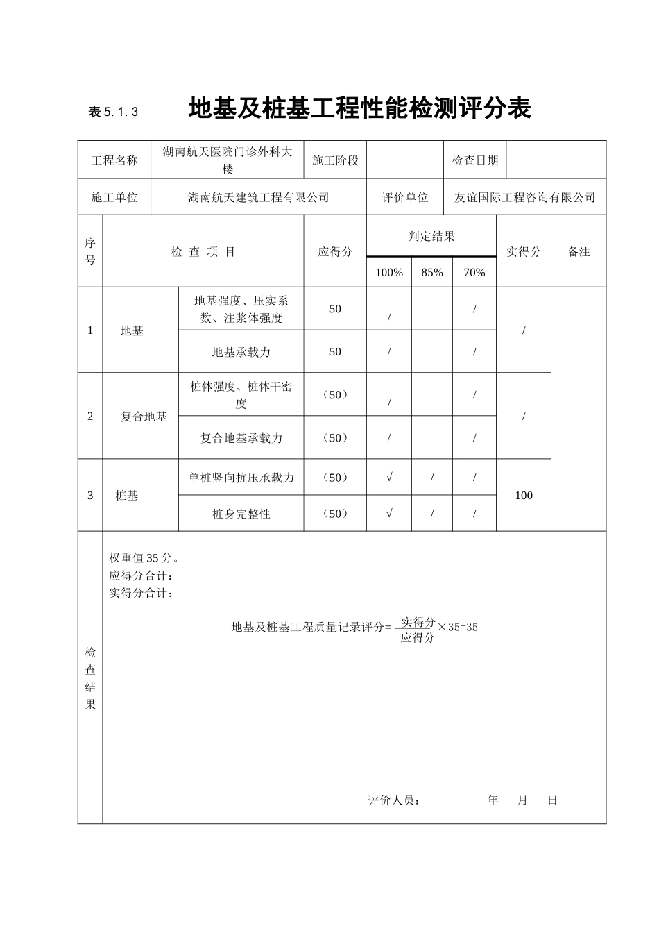 《建筑工程施工质量评价标准》(表格)_2_第2页