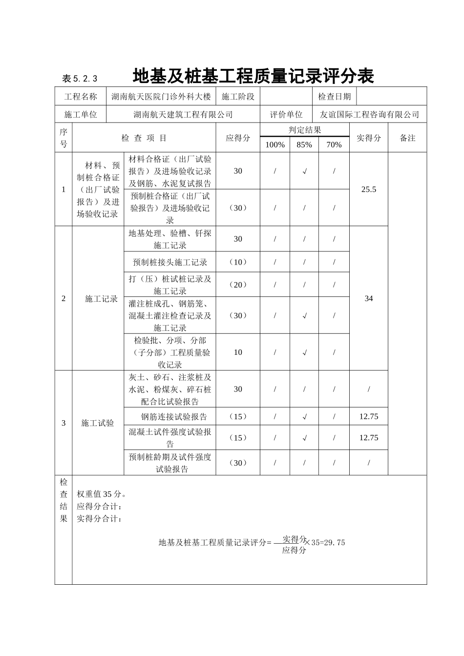 《建筑工程施工质量评价标准》(表格)_2_第3页