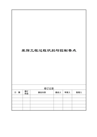 VT-GC-QR024装饰工程过程识别与控制要点