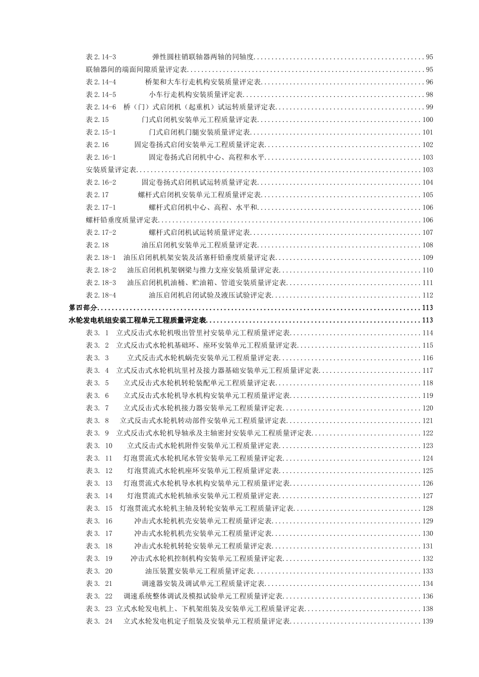 标准水工建筑物外观质量评定表_第3页
