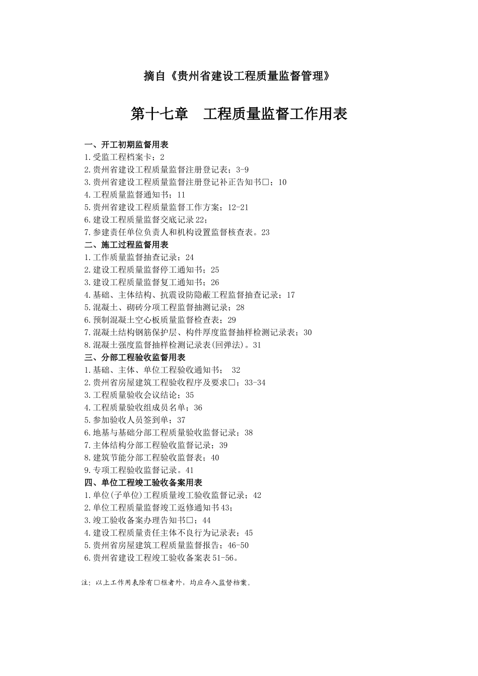 工程质量监督用表_第1页