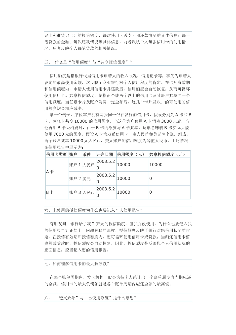 个人信用报告解读_第2页