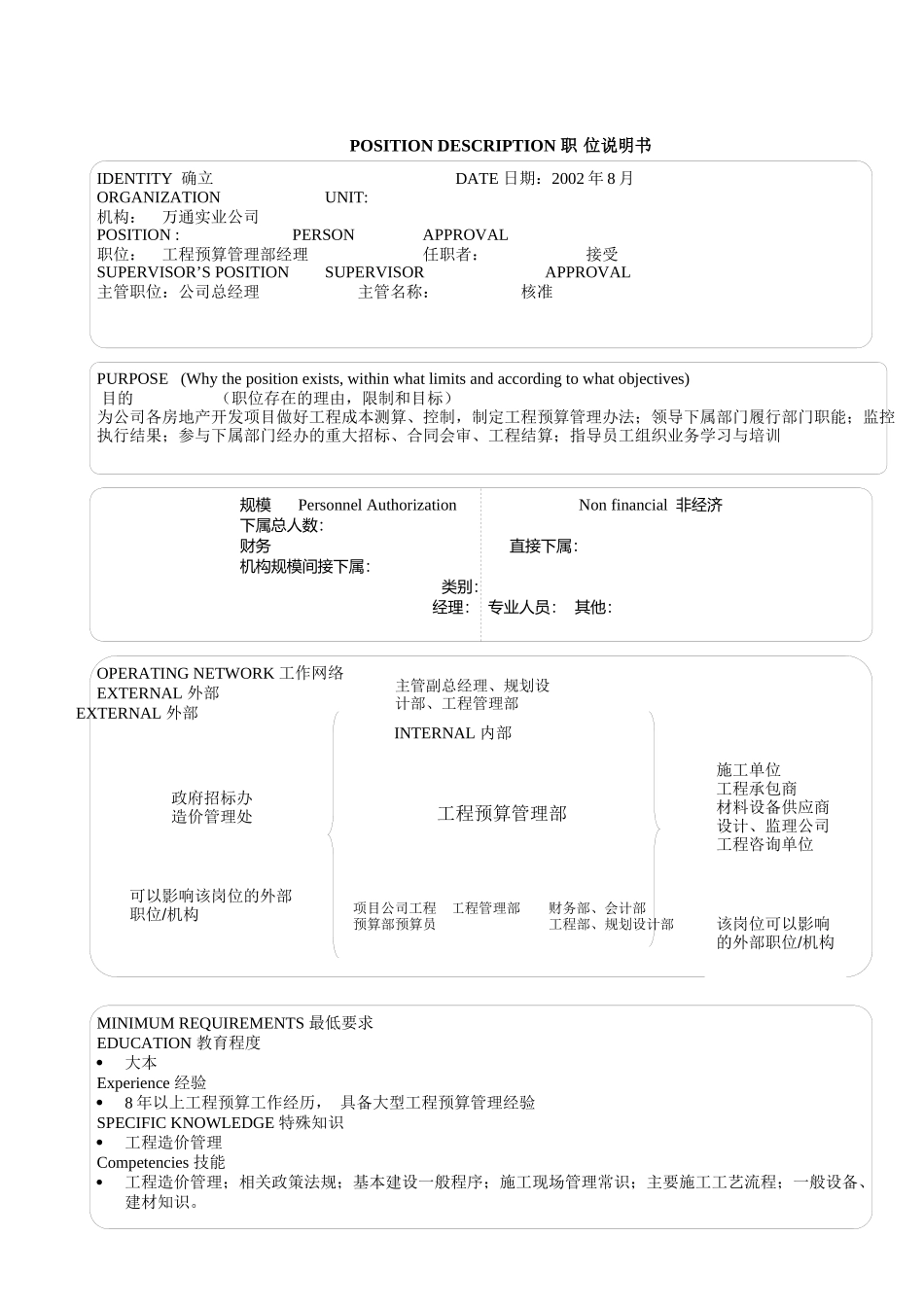 工程预算管理部经理_第1页