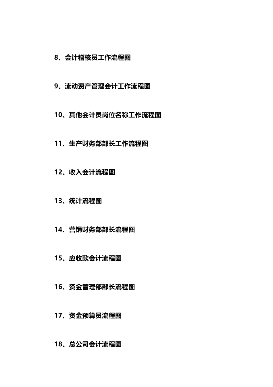 超全！财务会计工作的22张张流程表，收好不谢！(12页)_第3页