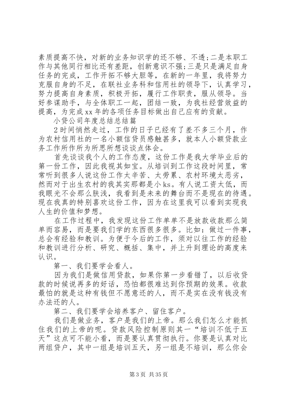 小贷公司年度总结_第3页