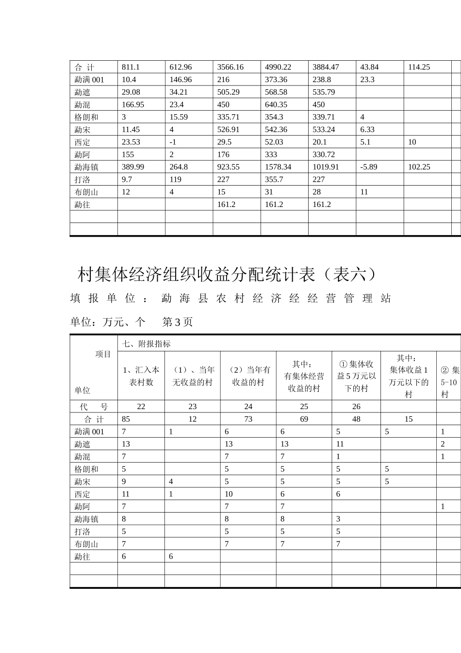 村集体经济组织收益分配(表六)_第2页