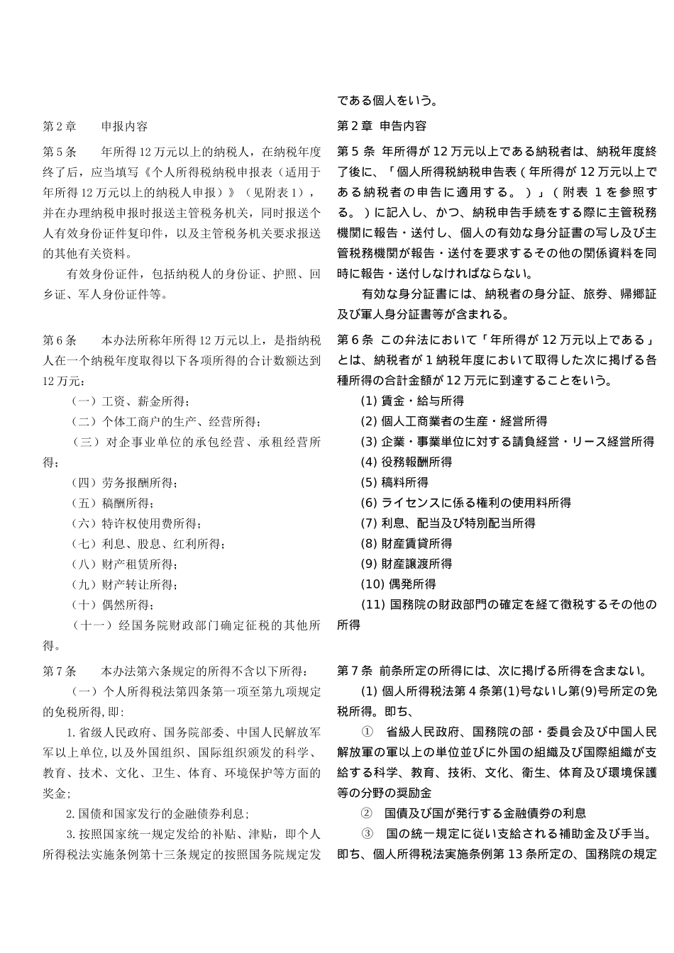 个人所得税自行纳税申报制度_第2页