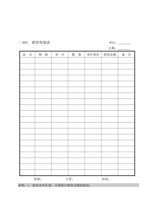 会计、财务管理--交易报表纵表格