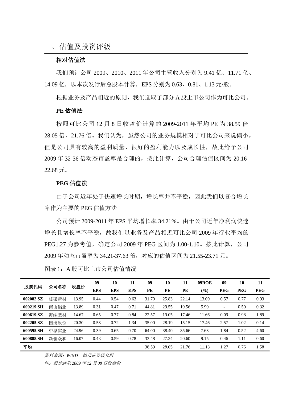 估值及投资评级_第3页