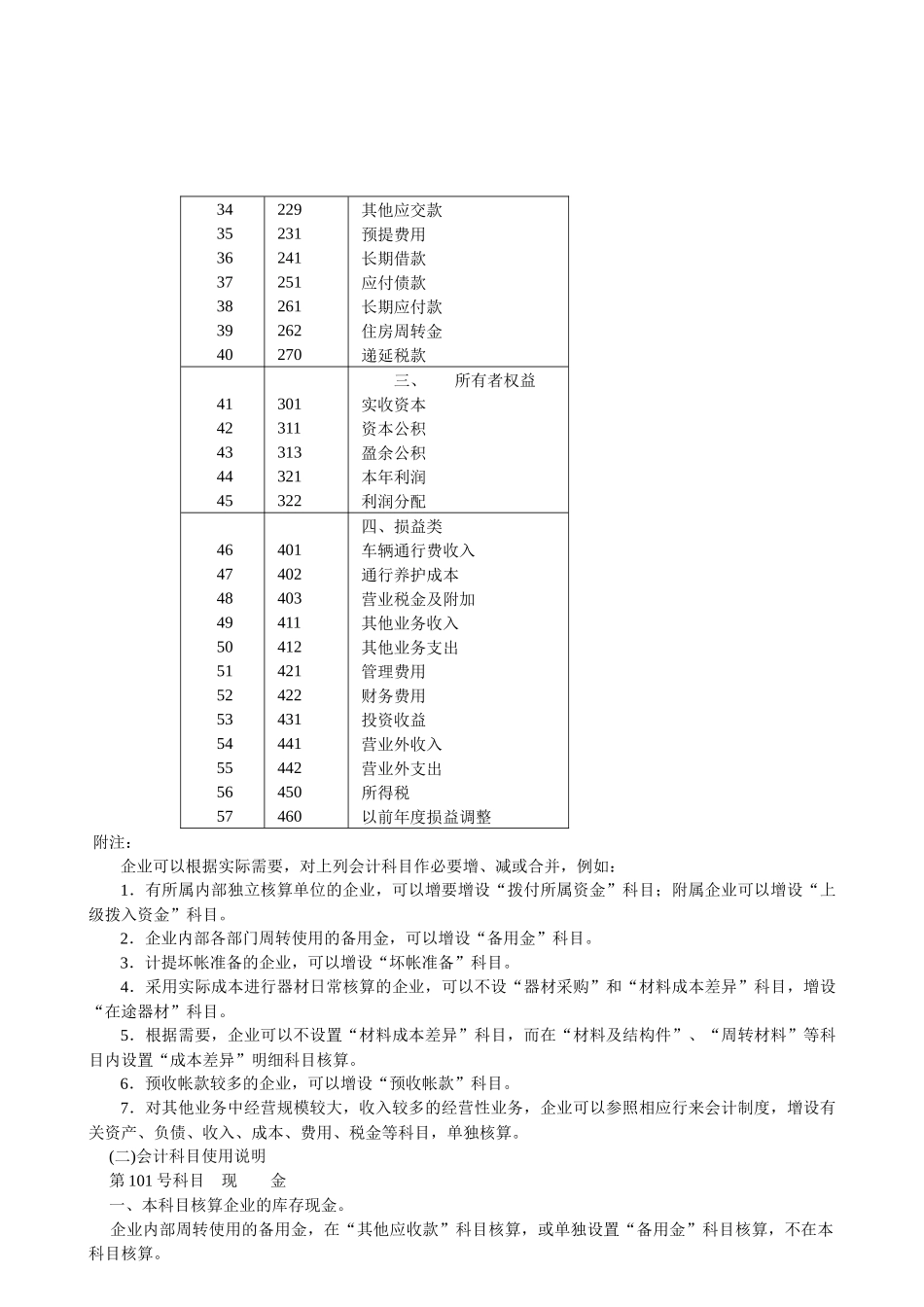 【财务制度】公路经营企业会计制度_第3页