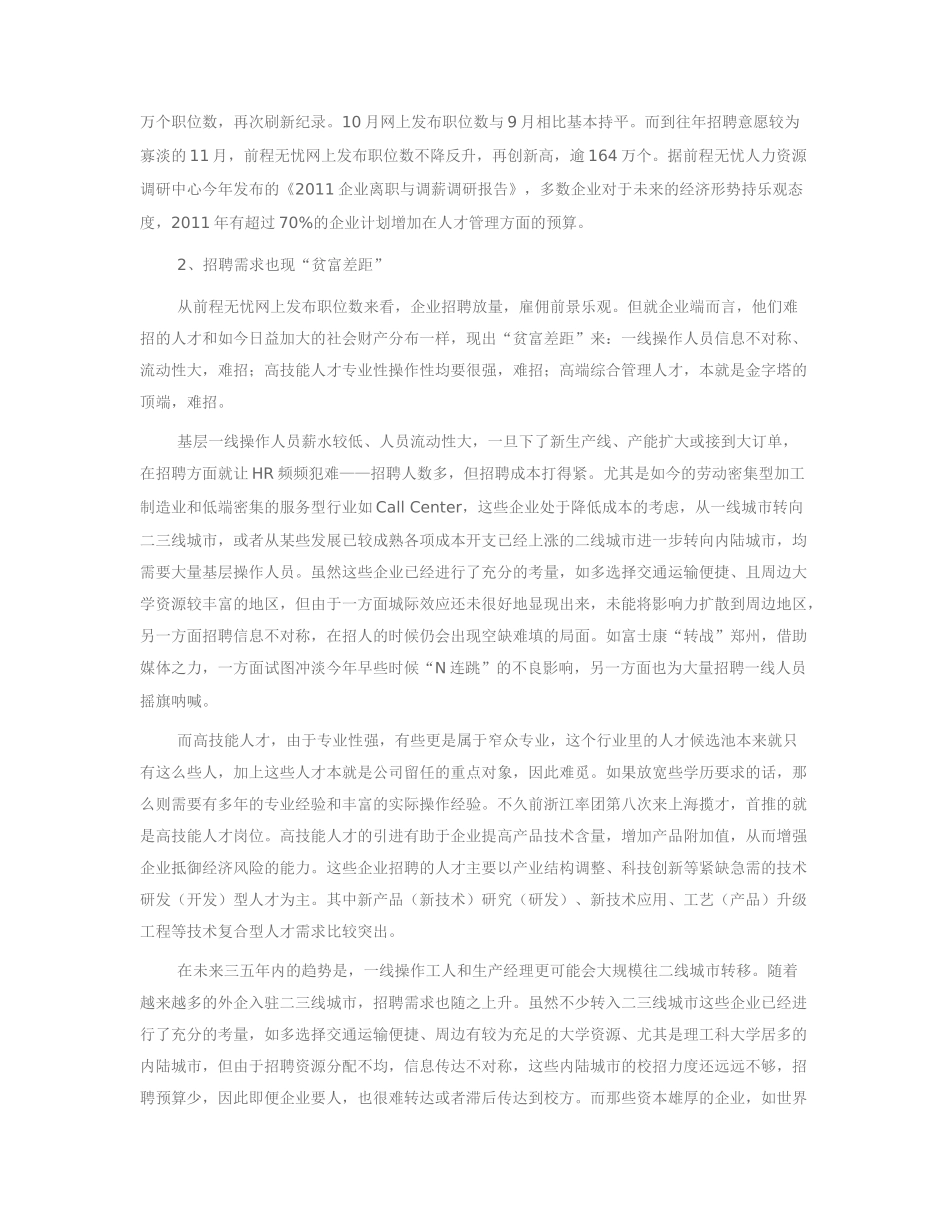 XXXX年无忧指数年终盘点才市篇_第2页