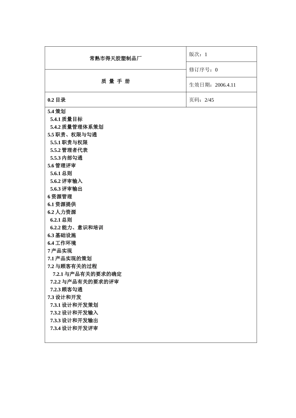 常熟市得天胶塑制品厂质量手册--得天胶塑_第3页