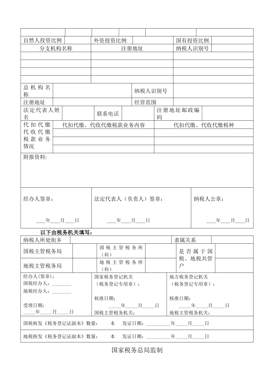 附各种税务登记相关表格的式样_第3页