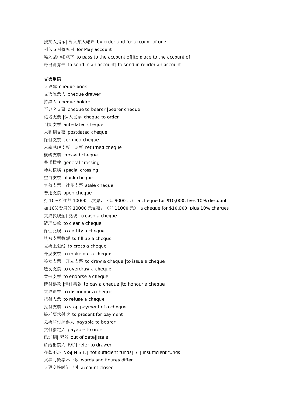 财务账目中英文对照_第2页