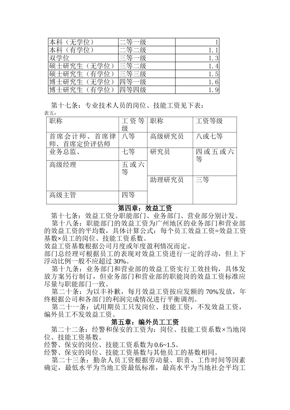 广州证券工资改革方案._第3页