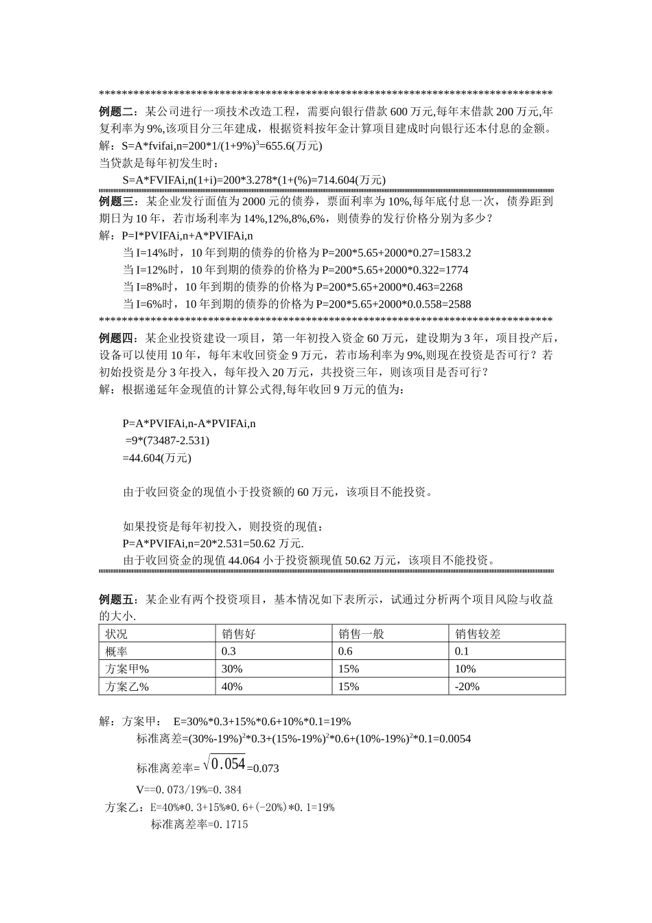 财务管理学冲刺复习精要_第3页
