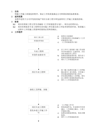 WHVK-QP-11-03工序施工质量控制程序