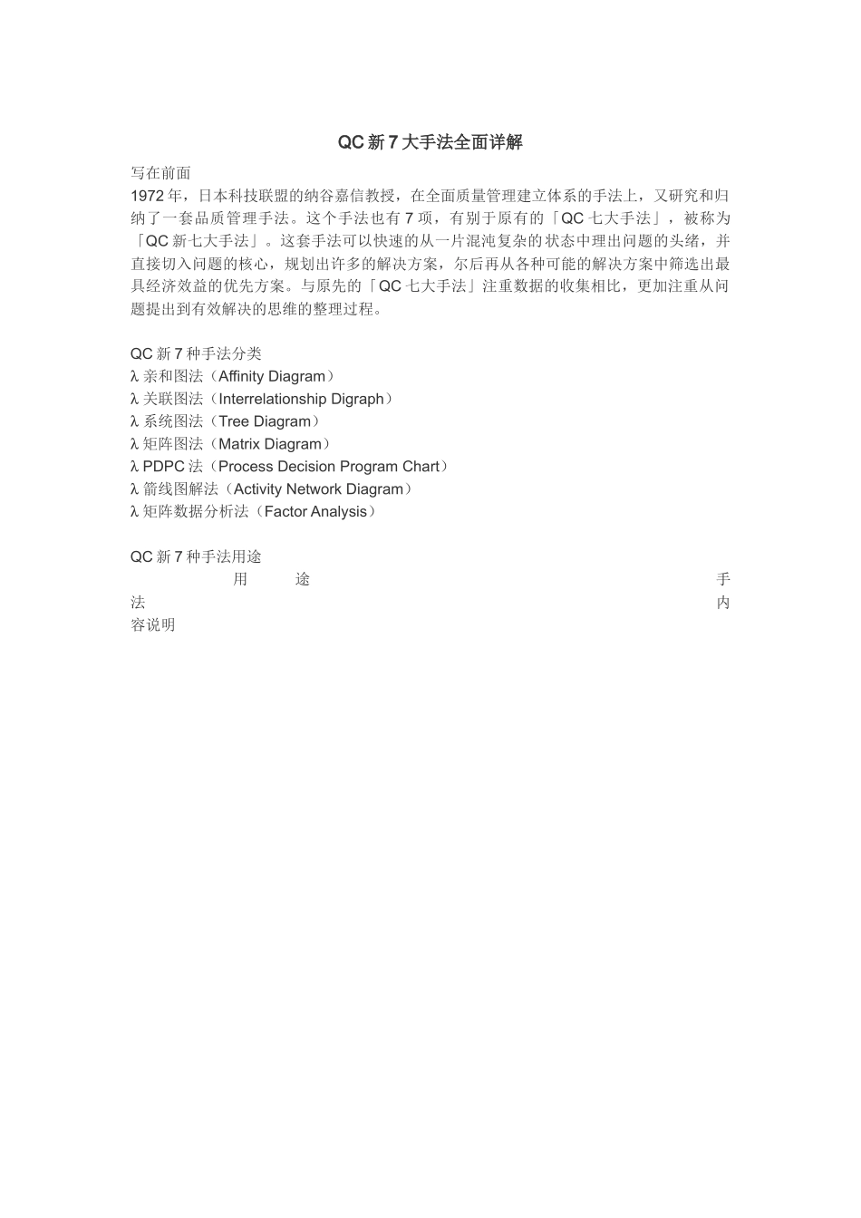 QC新7大手法全面详解_第1页