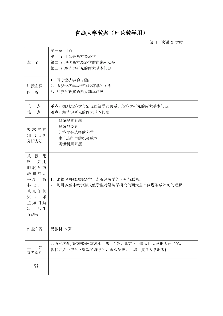 本科生微观经济学教案_第2页