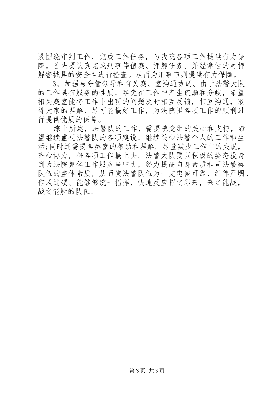 司法警察大队工作总结范文_第3页