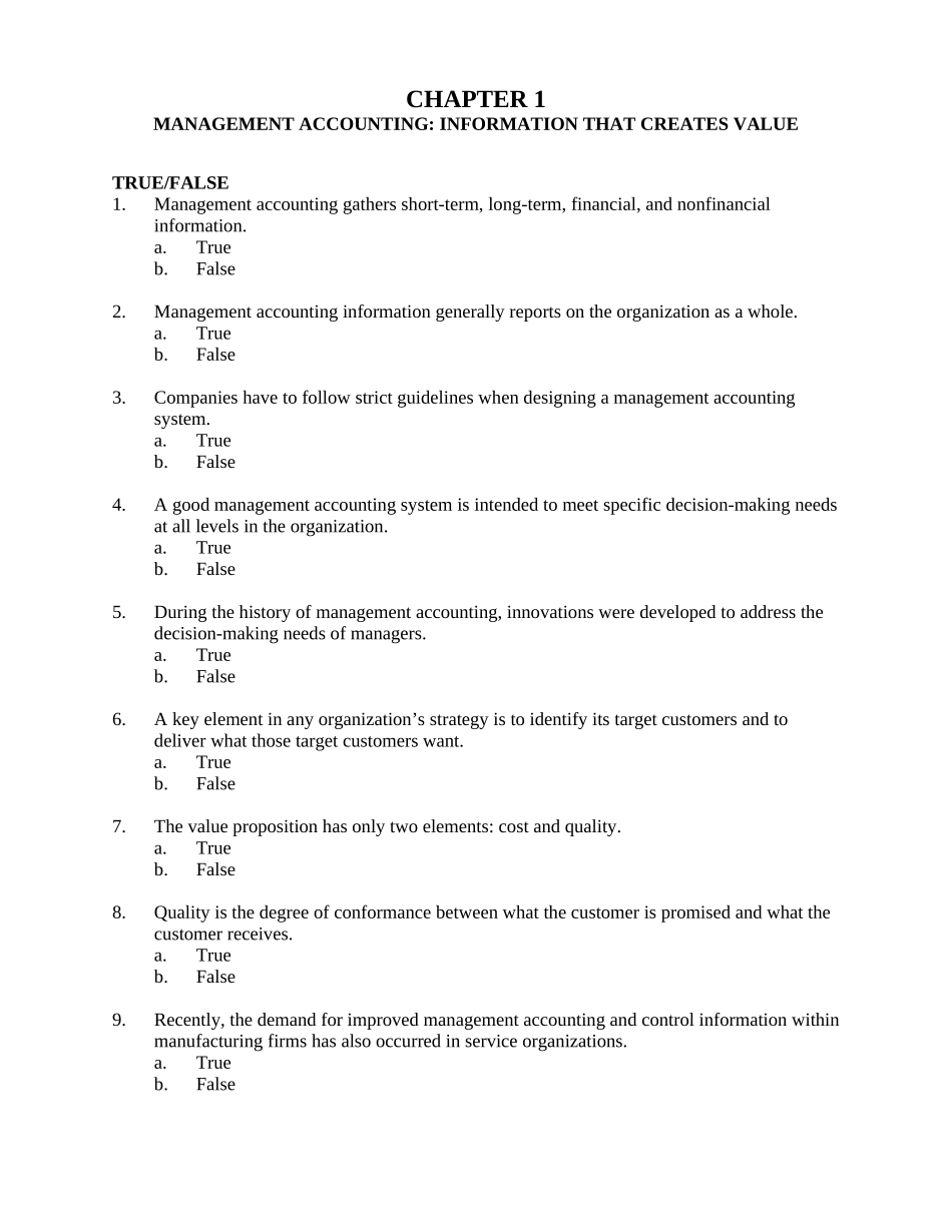 管理会计示范性双语课件习题01_第1页