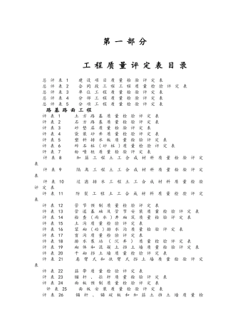 公路工程质量评定表(DOC201页)