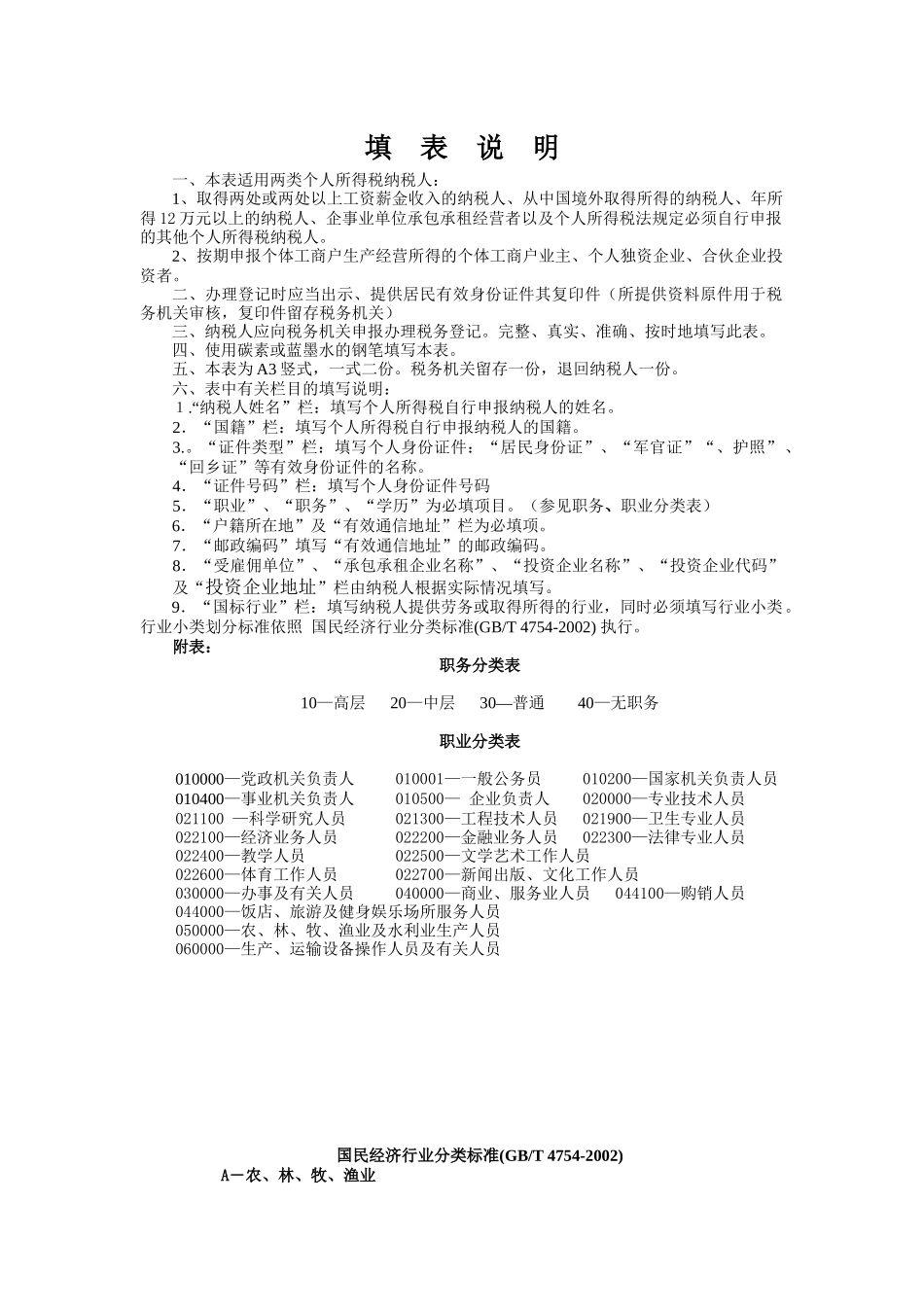 个人所得税登记表（非外籍）_第2页