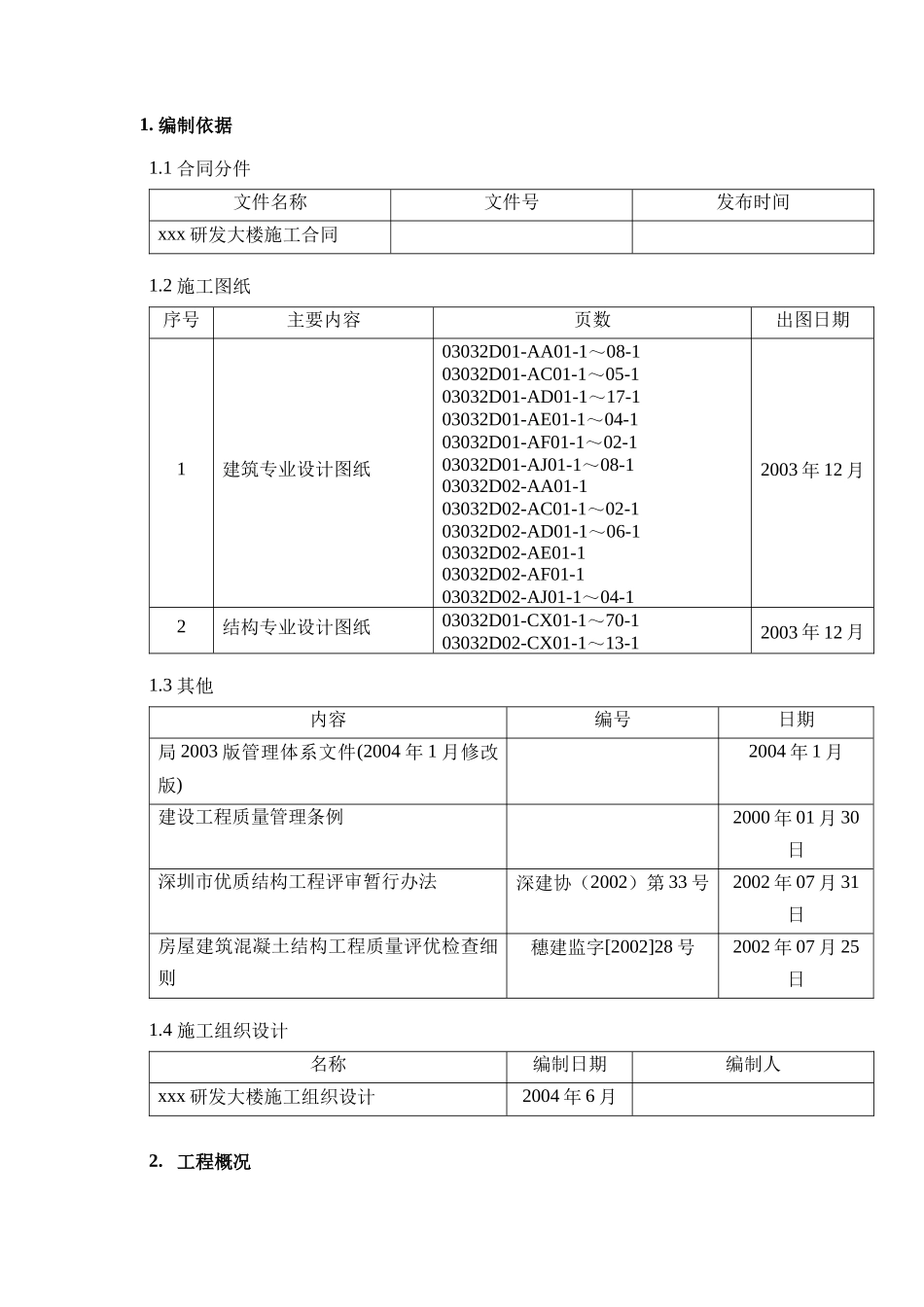 xxx高层建筑质量控制方案_第3页