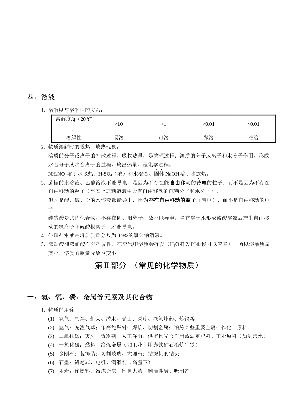 初中终结性化学质量调查复习_第2页