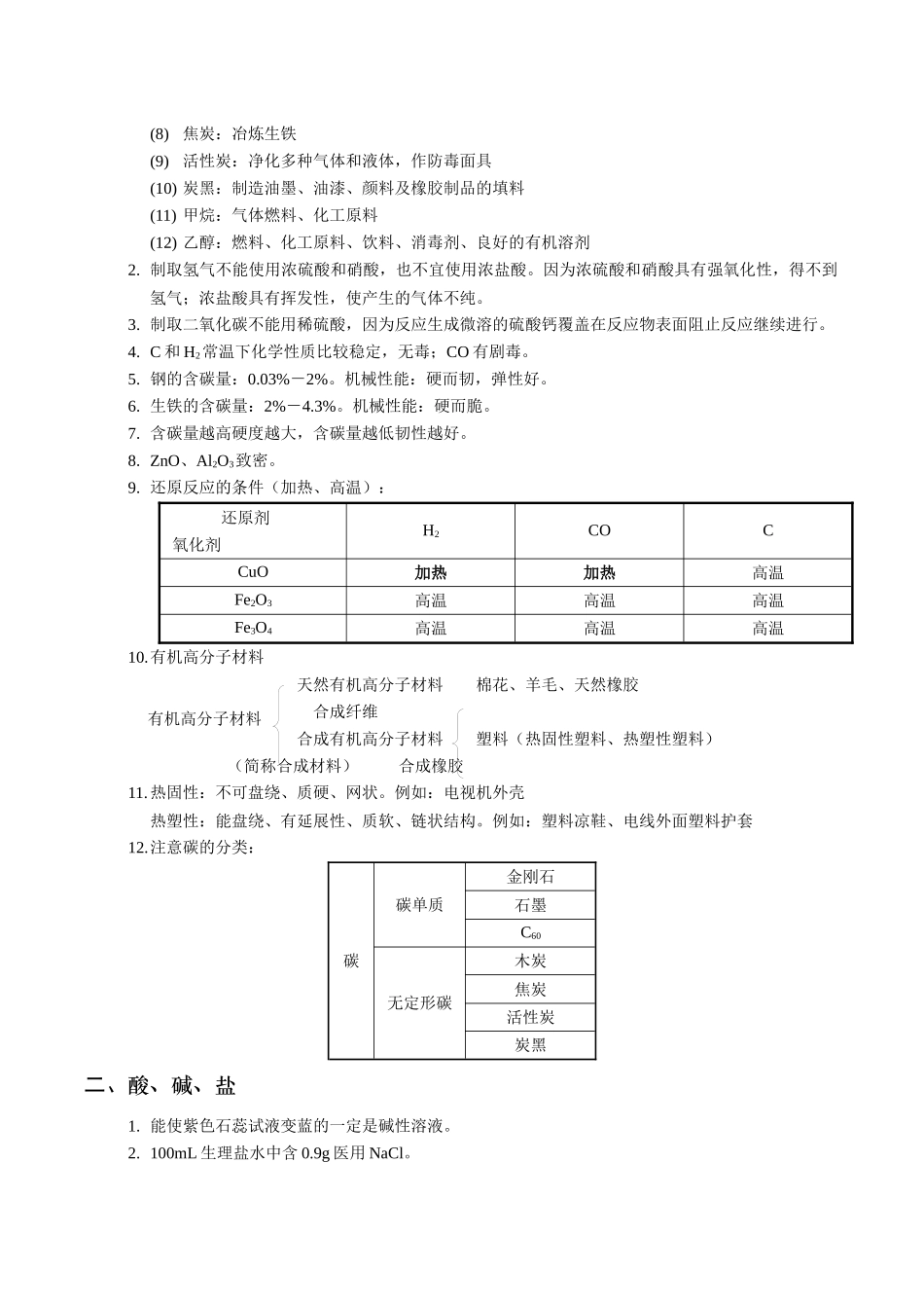 初中终结性化学质量调查复习_第3页