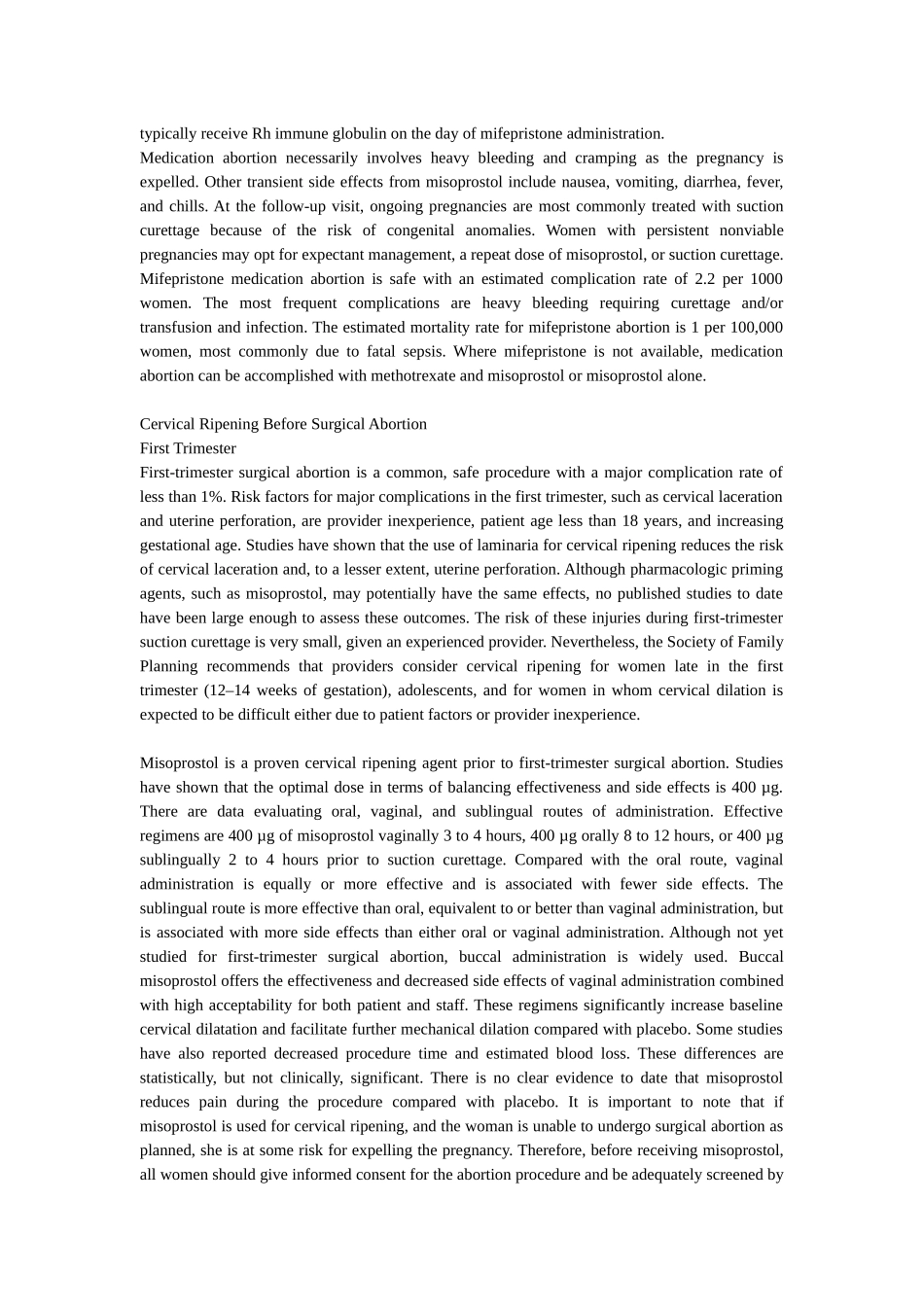 Uses of Misoprostol in Obstetrics and Gynecology_第3页