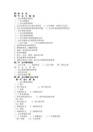 XXXX年会计资格考试会计基础章节分析