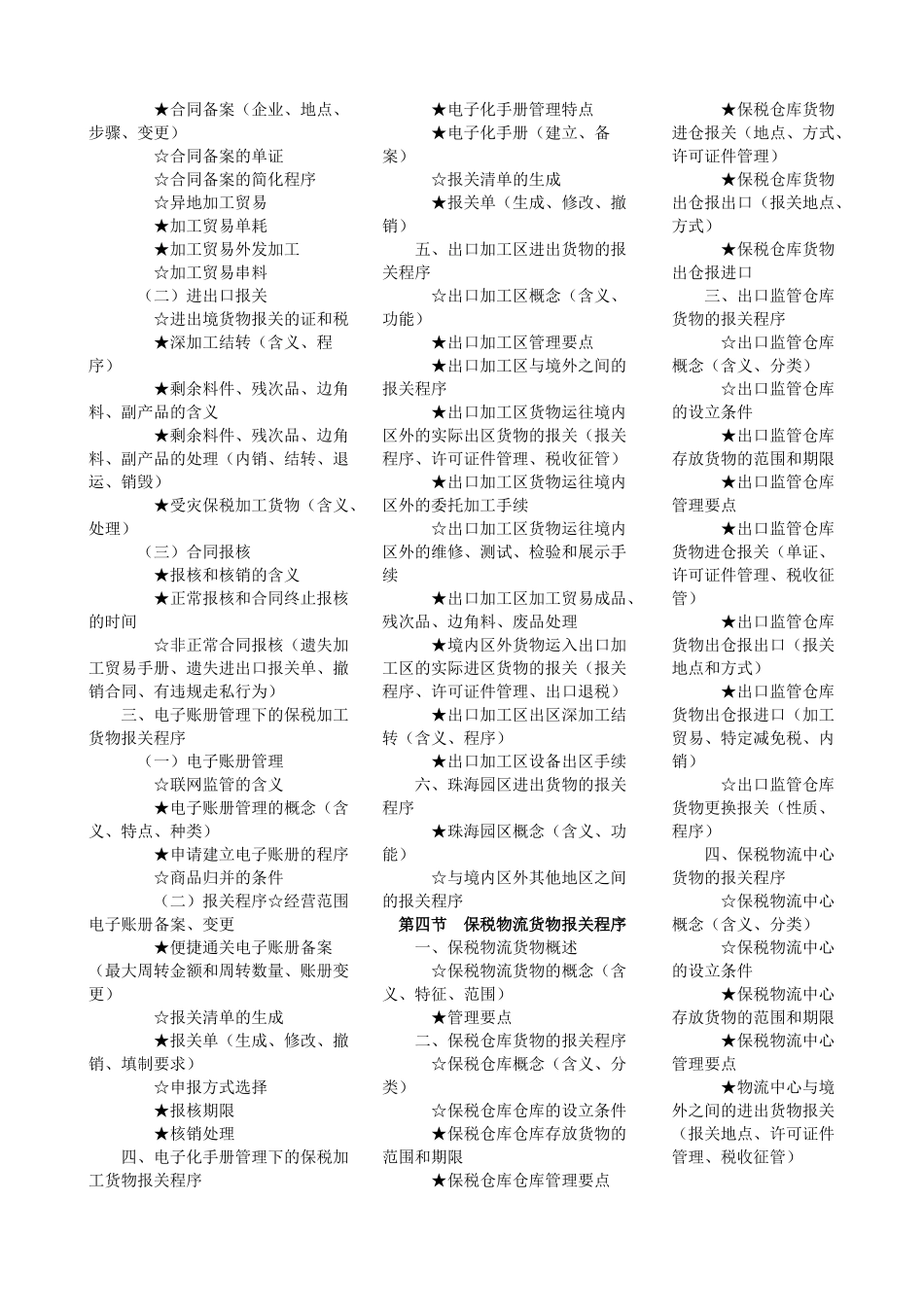 报关员年度资格全国统一考试_第3页