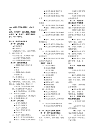 报关员年度资格全国统一考试