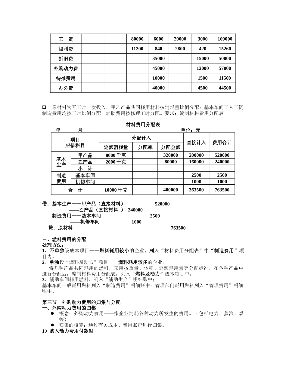 成本会计要素费用的归集与分配(各章节陆续更新交流请留言百度)1_第3页