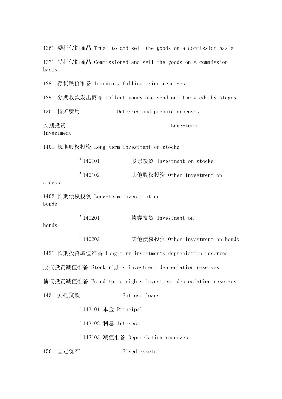 会计报表英文词汇_第3页