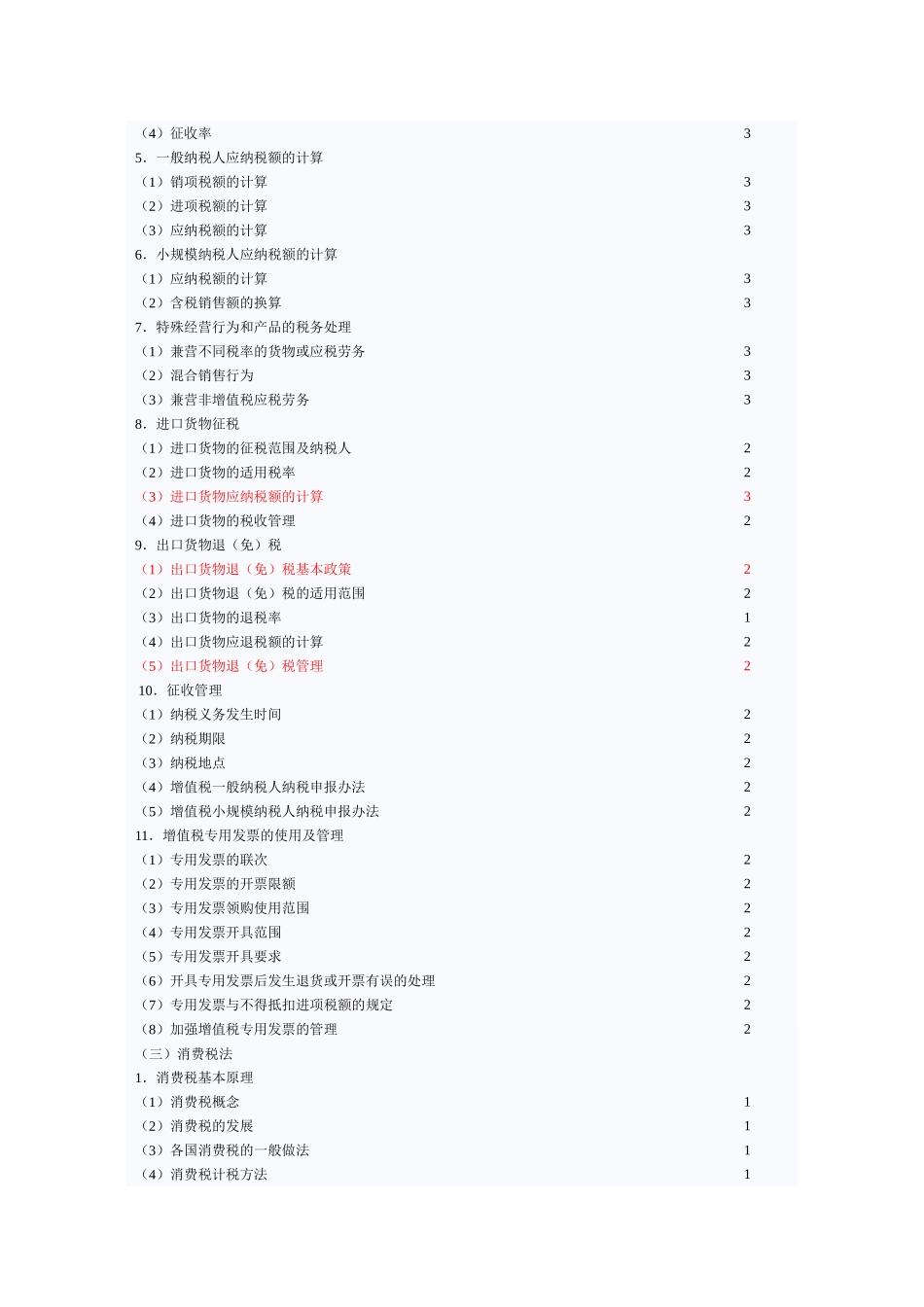 XXXX年税法大纲_第2页