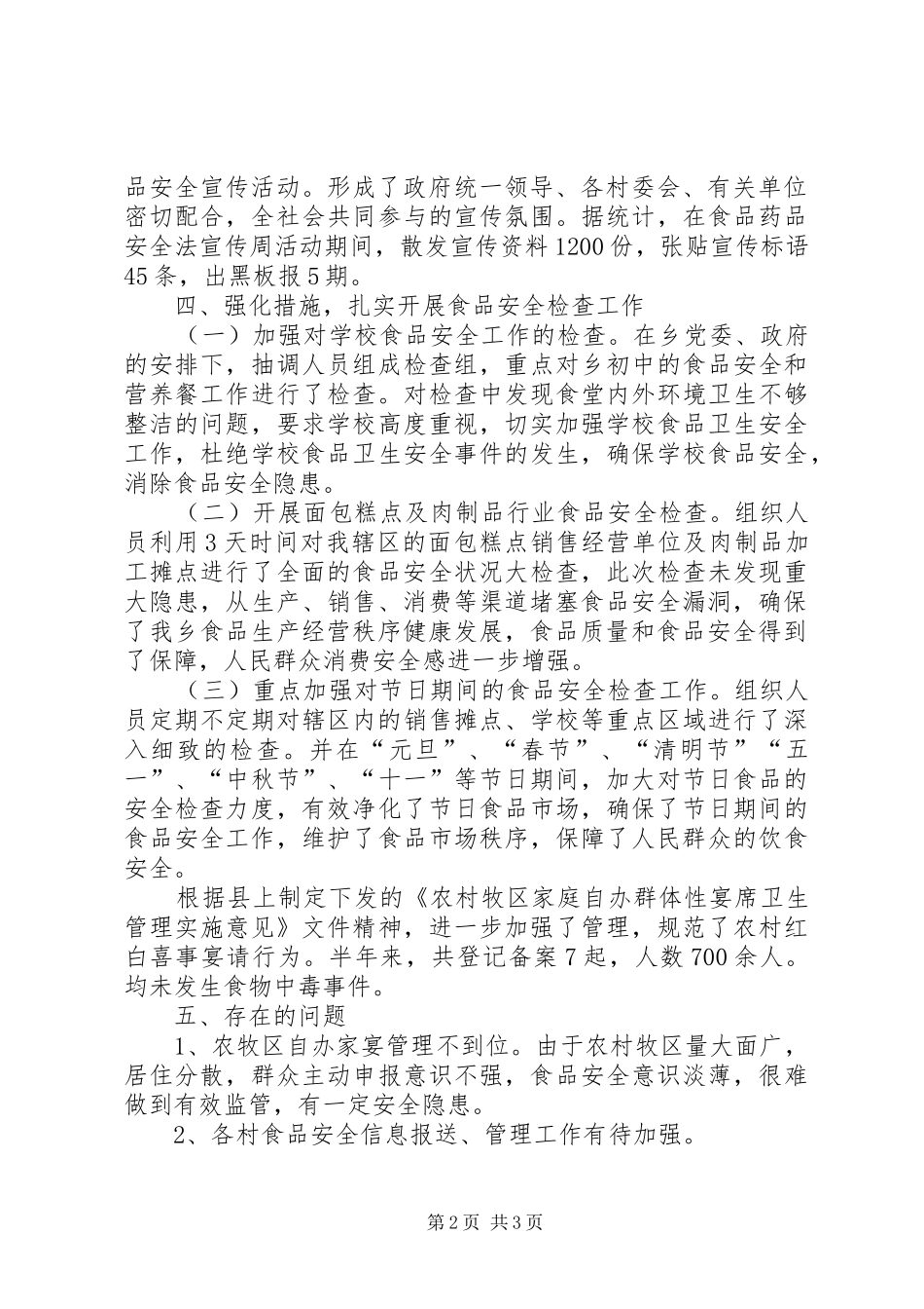 市政府食品药品安全工作总结_第2页