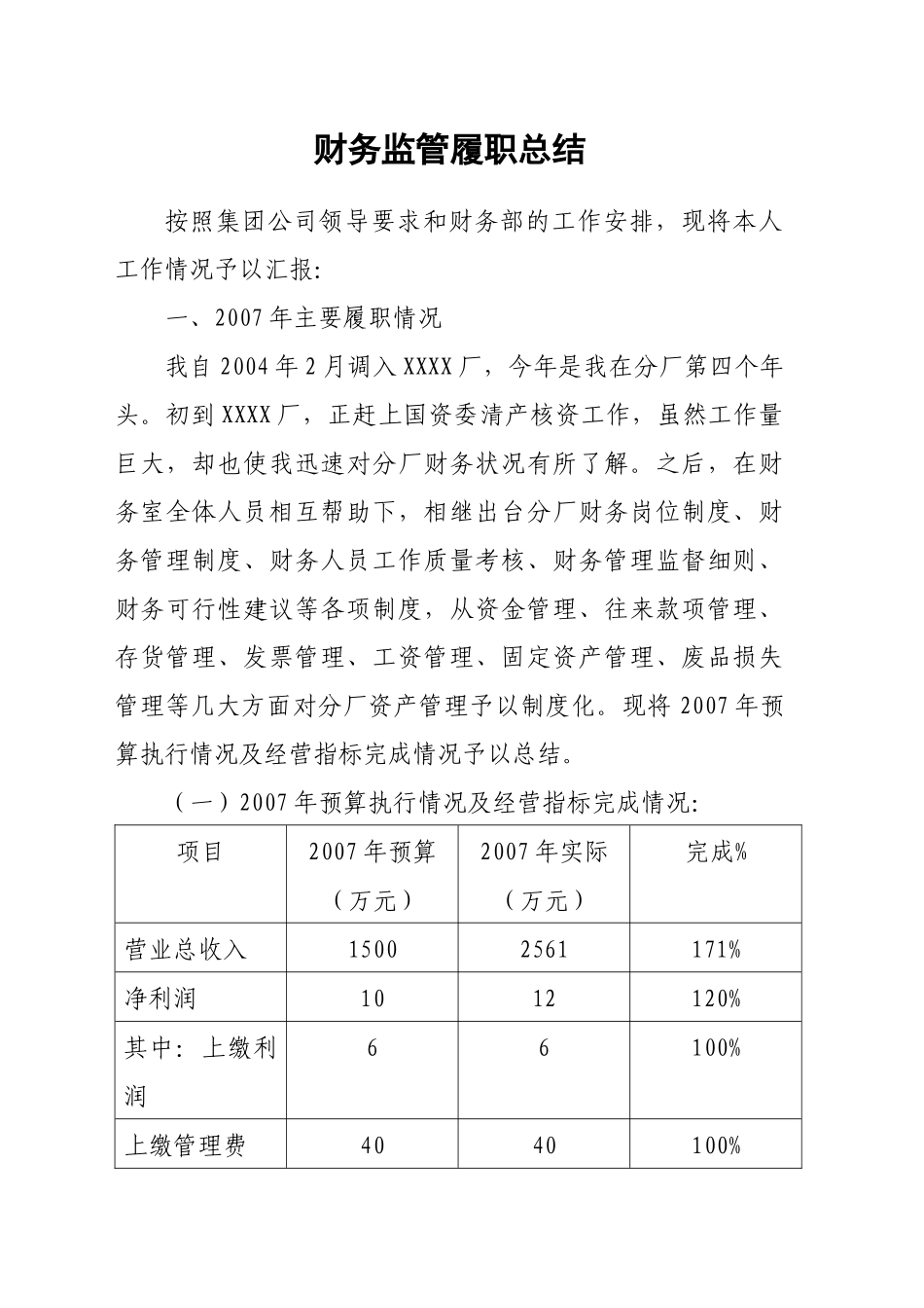 财务监管履职总结_第1页