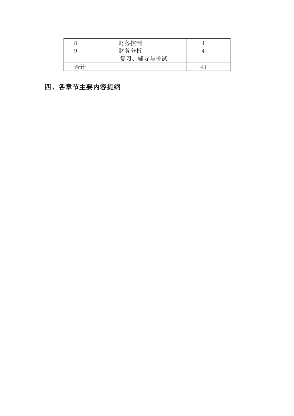 财务管理教学大纲_第3页