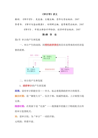 [财务管理]《审计学》讲义