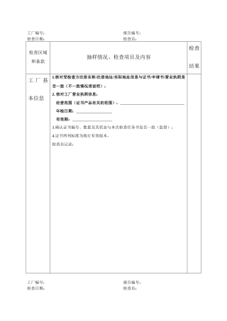 CQC小组工厂检查记录表[1]