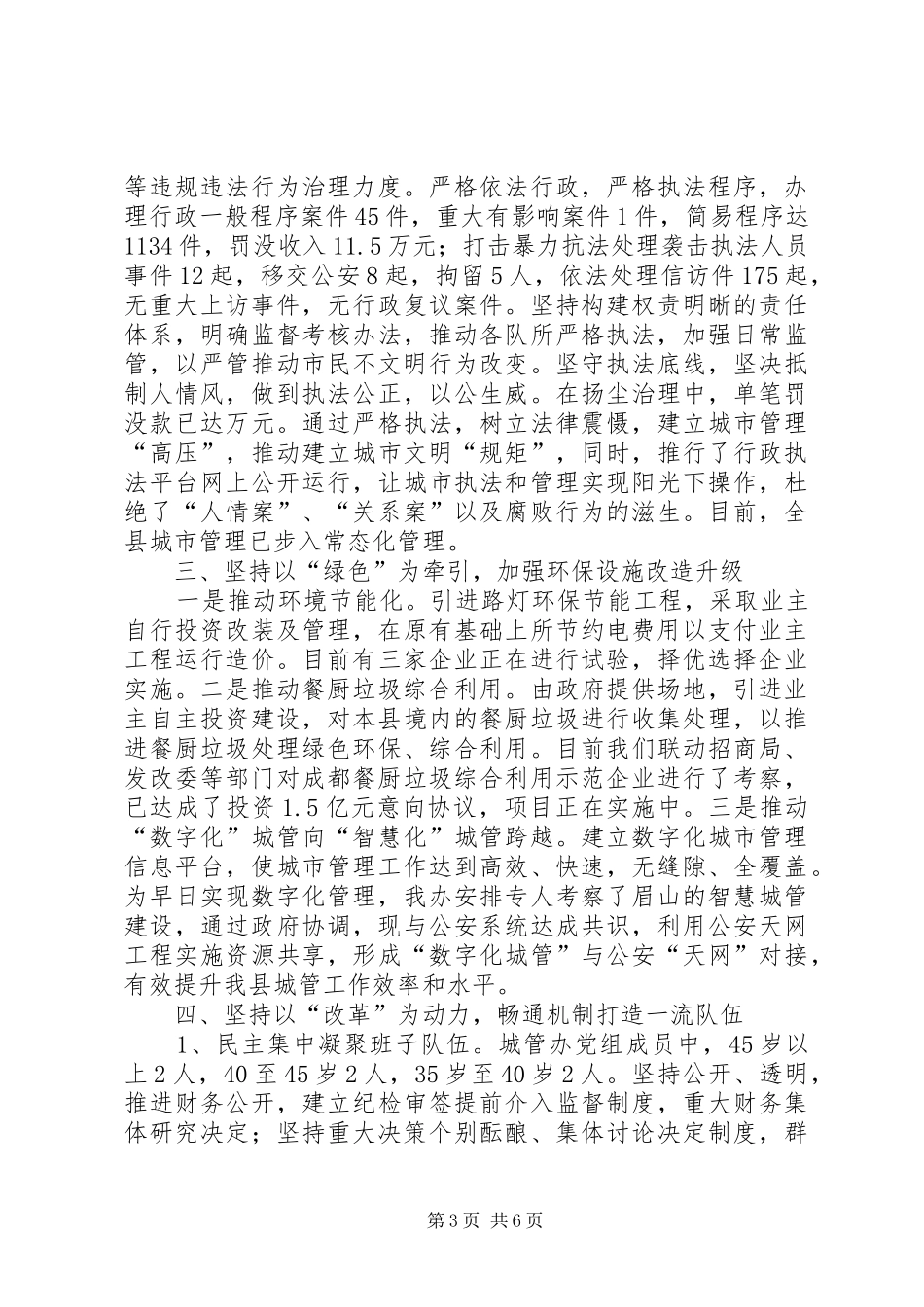 县城管办XX年度工作总结_第3页