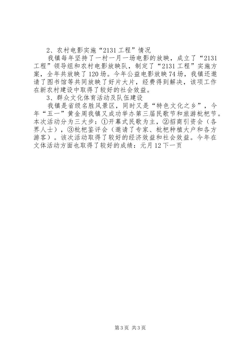 宣传文化中心年终工作总结_第3页