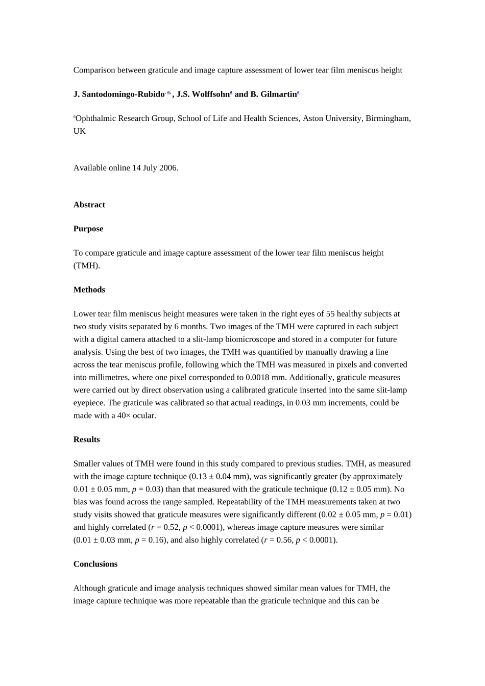 Comparison between graticule and image capture assessment of lower_第1页