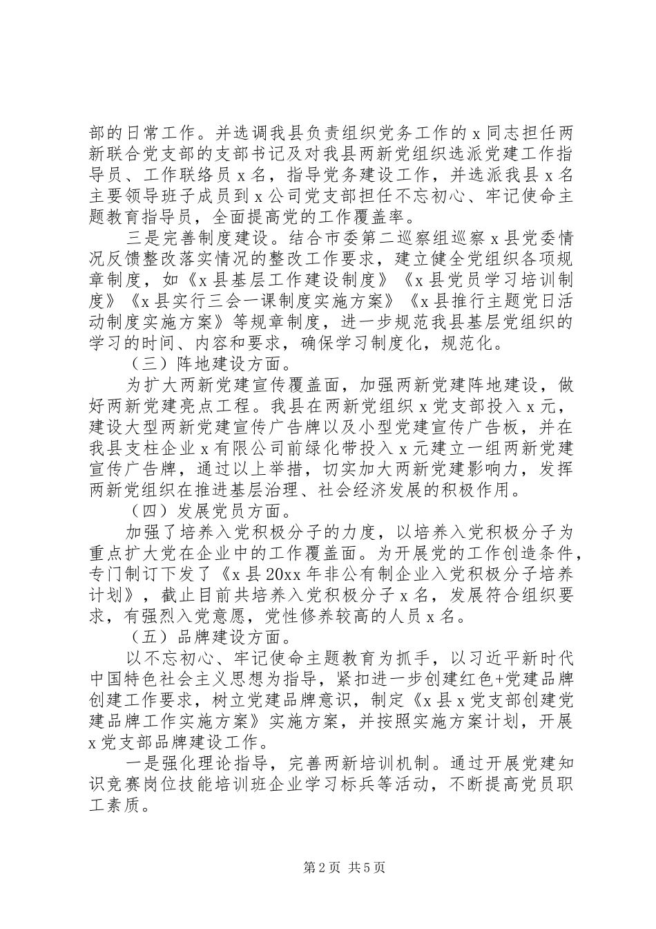 县级党建宣传总结“两新”_第2页