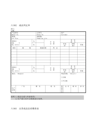 【管理表格】企业管理表格品质管理d纵表格02